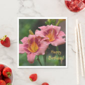 Serviette En Papier Joyeux anniversaire Lily (En situation)