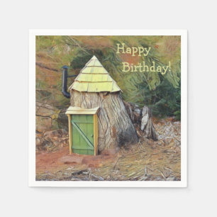 Serviette En Papier Joyeux Anniversaire Maison de l'Elf