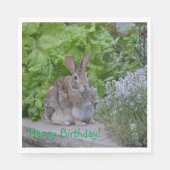 Serviette En Papier Joyeux anniversaire Mama Bunny (Devant)