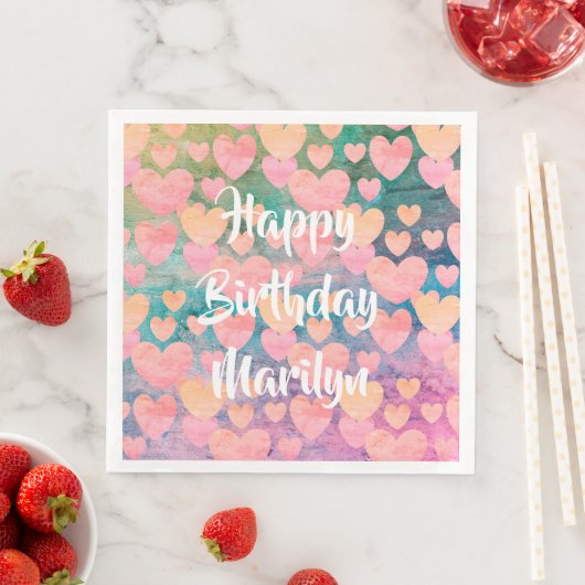 Serviette En Papier Joyeux anniversaire #Marilyn serviettes du parti p (En situation)