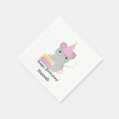 Serviette En Papier Joyeux Anniversaire mignonne Souris de fête (Coin)