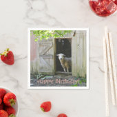 Serviette En Papier Joyeux Anniversaire Moutons adorables (En situation)