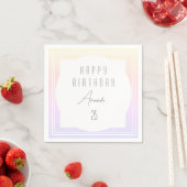 Serviette En Papier Joyeux anniversaire Napkins HAMbyWG (En situation)