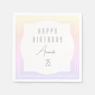 Serviette En Papier Joyeux anniversaire Napkins HAMbyWG