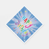 Serviette En Papier Joyeux Anniversaire Papier de fête Napkins (Coin)