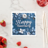 Serviette En Papier Joyeux Anniversaire Papier Napkin (En situation)