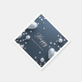 Serviette En Papier Joyeux Anniversaire Papier Napkin (Coin)