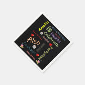 Serviette En Papier Joyeux Anniversaire Papier Naples Amelia (Coin)