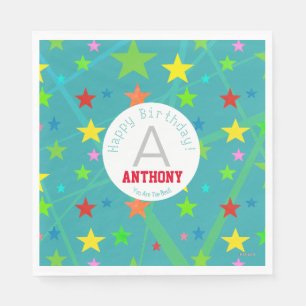 Serviette En Papier Joyeux anniversaire papier personnalisé Napkin HAM