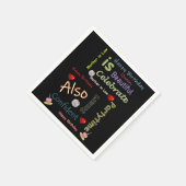 Serviette En Papier Joyeux Anniversaire Papier serviettes Mère en droi (Coin)