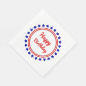 Serviette En Papier Joyeux anniversaire patriotique (Coin)