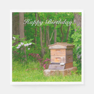 Serviette En Papier Joyeux Anniversaire Pays Beehive