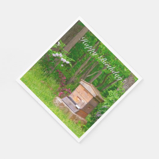 Serviette En Papier Joyeux Anniversaire Pays Beehive (Coin)