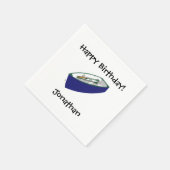 Serviette En Papier Joyeux Anniversaire Pêche Bateau Papier Napkins (Coin)