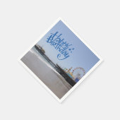 Serviette En Papier Joyeux anniversaire Père Noël Monica Pier (Coin)