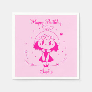Serviette En Papier Joyeux Anniversaire Personnalisé