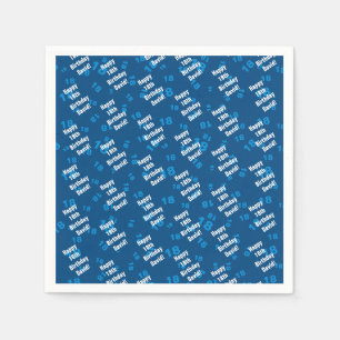 Serviette En Papier Joyeux anniversaire personnalisé pour tout âge et 
