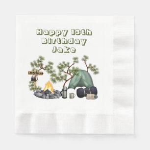 Serviette En Papier Joyeux Anniversaire Personnalisé sur le thème du c
