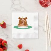 Serviette En Papier Joyeux anniversaire, petit ours ! ! Serviettes en (En situation)