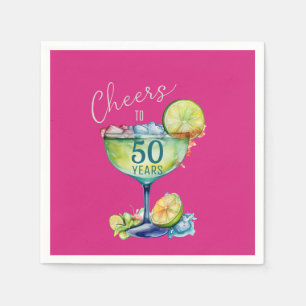 Serviette En Papier Joyeux anniversaire pour les 50 ans de milestone 