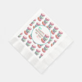 Serviette En Papier Joyeux Anniversaire Pour Vous | Macaron (Coin)