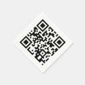 Serviette En Papier Joyeux anniversaire pour vous QR Code (Coin)