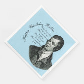 Serviette En Papier Joyeux Anniversaire Rabbie - Robert Burns (Coin)