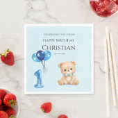 Serviette En Papier Joyeux anniversaire Serviettes (En situation)