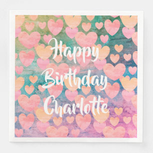 Serviette En Papier Joyeux anniversaire serviettes de fête de #Charlot