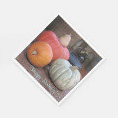 Serviette En Papier Joyeux Anniversaire Thème Automne (Coin)
