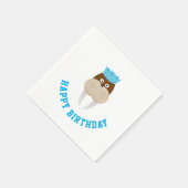 Serviette En Papier Joyeux anniversaire Walrus (Coin)