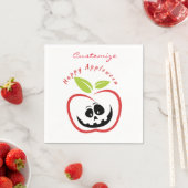 Serviette En Papier Joyeux Appleween Jack O'lantern Thunder_Cove (En situation)