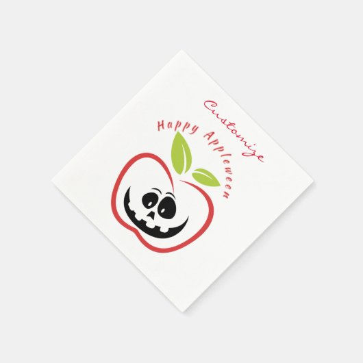 Serviette En Papier Joyeux Appleween Jack O'lantern Thunder_Cove (Coin)