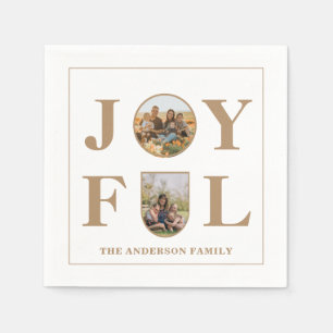 Serviette En Papier Joyeux Arche minimaliste moderne Beige Arc Deux