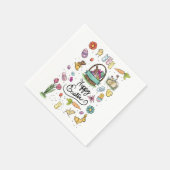 Serviette En Papier Joyeux art de Pâques (Coin)