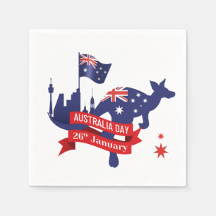 Serviette En Papier Joyeux Australia Day 26 janvier