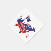 Serviette En Papier Joyeux Australia Day 26 janvier (Coin)