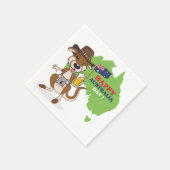 Serviette En Papier Joyeux Australia Day Kangaroo Koala (Coin)