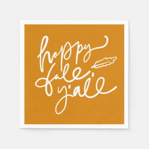 Serviette En Papier Joyeux automne Y'all
