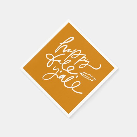 Serviette En Papier Joyeux automne Y'all (Coin)