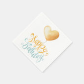 Serviette En Papier Joyeux ballon d'anniversaire (Coin)