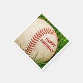 Serviette En Papier Joyeux baseball d'anniversaire (Coin)