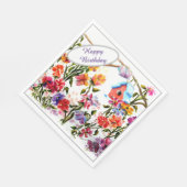 Serviette En Papier Joyeux Birthday Bird House (Coin)