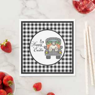 Serviette En Papier Joyeux Camion de Pâques 