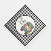 Serviette En Papier Joyeux Camion de Pâques (Coin)