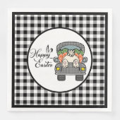 Serviette En Papier Joyeux Camion de Pâques (Devant)