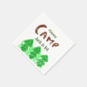 Serviette En Papier Joyeux camping camper un anniversaire enfants arbr (Coin)