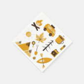 Serviette En Papier Joyeux canapés de la fête de camping (Coin)