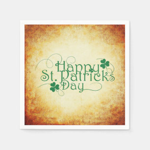 Serviette En Papier Joyeux Carré de la Saint Patrick