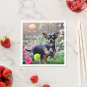 Serviette En Papier Joyeux Chihuahua Anniversaire Papier serviettes (En situation)